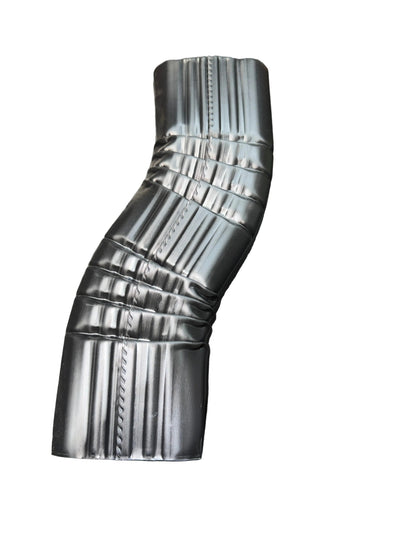 2x3 aluminum Double B offset downspout elbow with 2 inch clearance