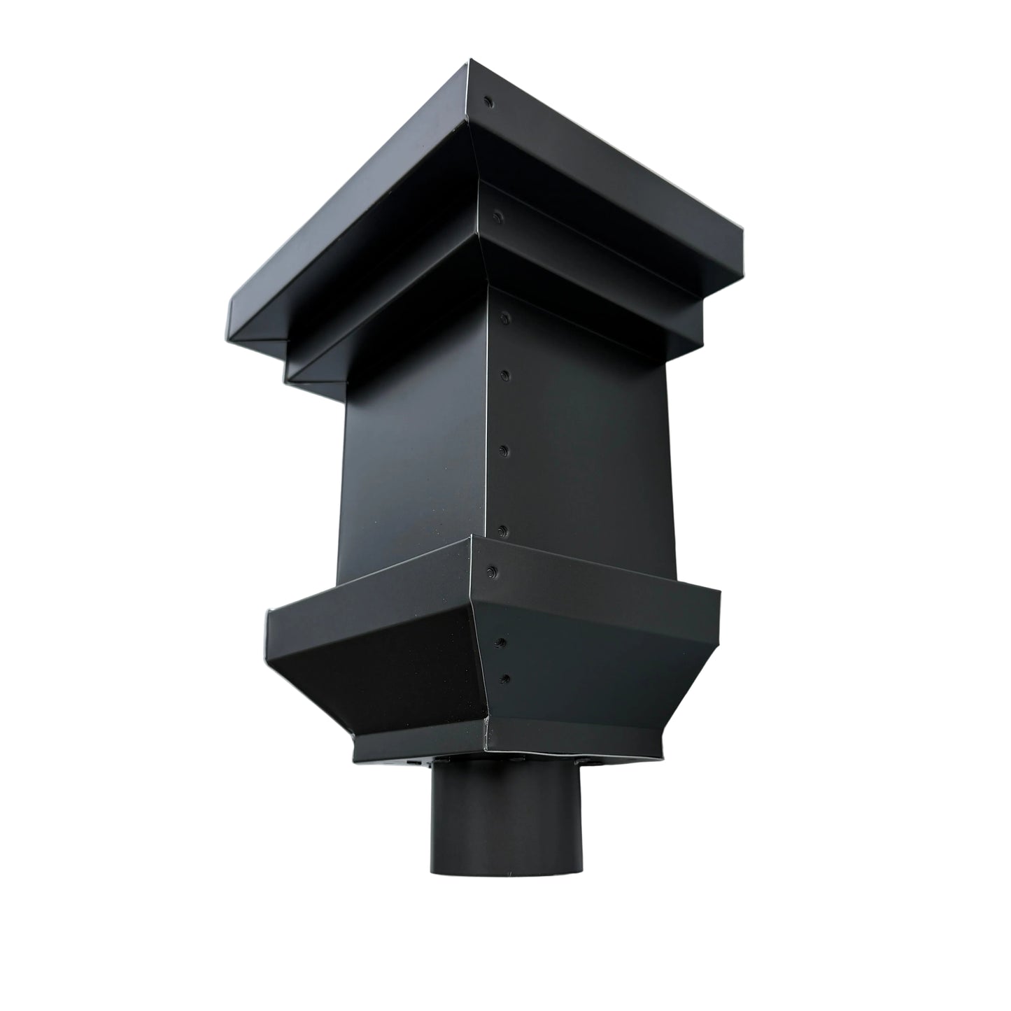 Aluminum Collection Box 10x9x7 Modern Stepped Conductor Head GutterAll