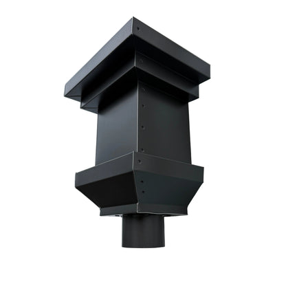 Aluminum Collection Box 10x9x7 Modern Stepped Conductor Head GutterAll