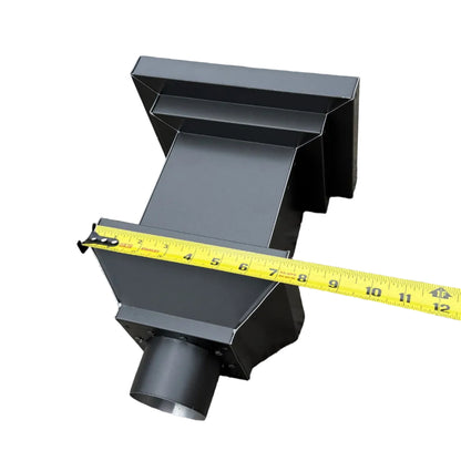 Aluminum Collection Box 10x9x7 Modern Stepped Conductor Head GutterAll