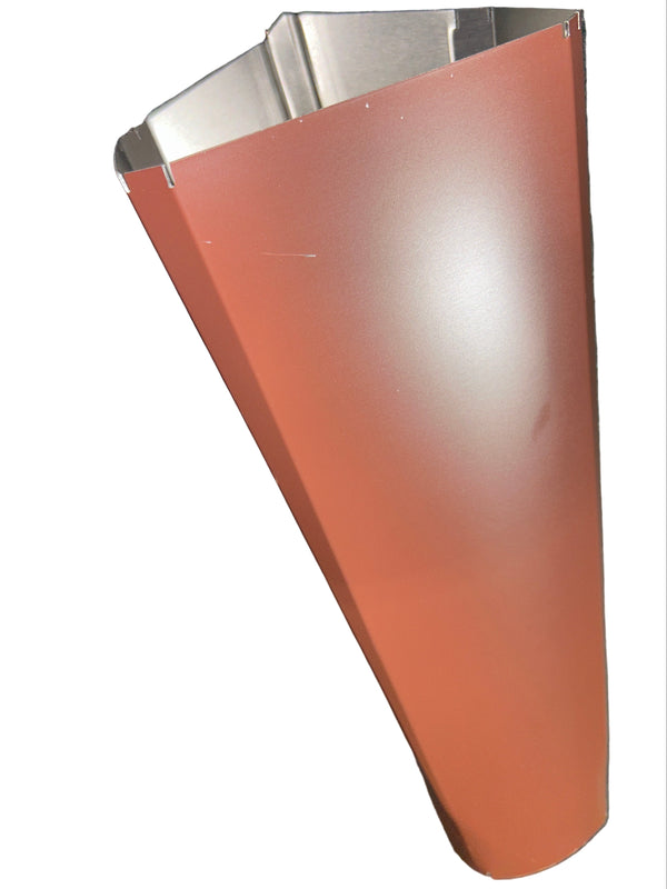 Colonial Red 3x4" to 3" Downspout Reducer