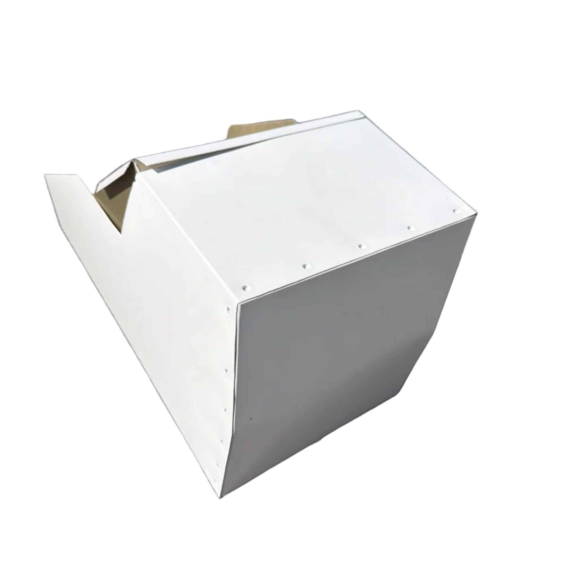 Commercial high-capacity aluminum downspout cleanout 8x15x9. 6-inch downspout compatible. Stainless steel screen. Large roofs. Custom orders. Damascus OR.