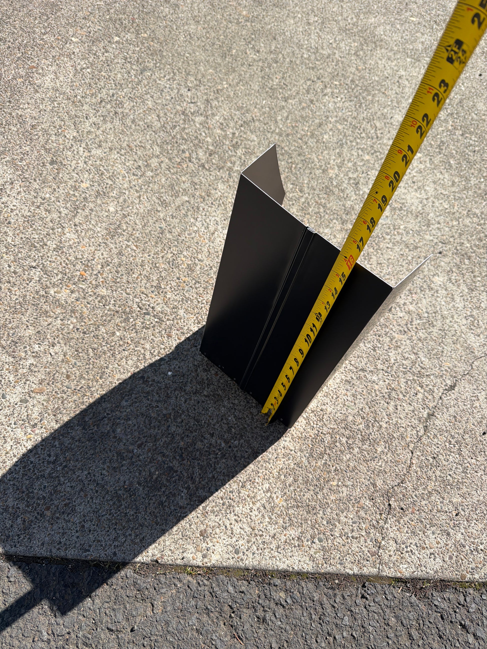 Commercial high-capacity aluminum downspout cleanout 8x15x9. 6-inch downspout compatible. Stainless steel screen. Large roofs. Custom orders. Damascus OR.