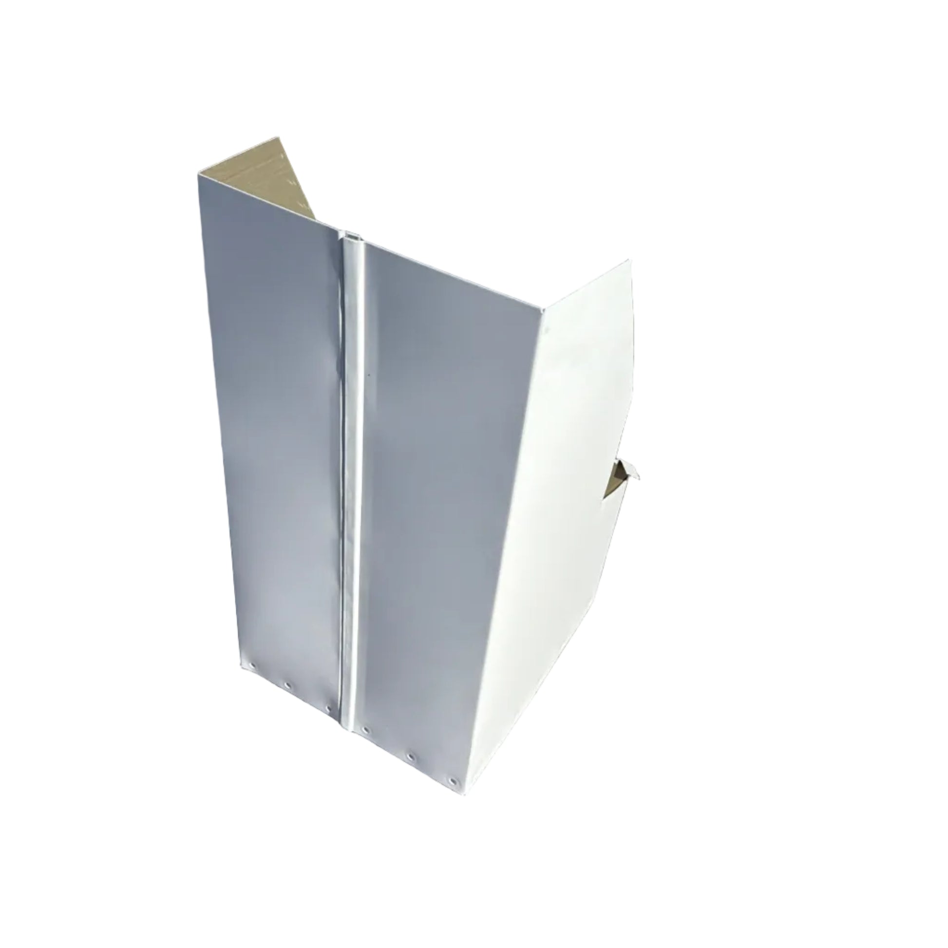 Commercial high-capacity aluminum downspout cleanout 8x15x9. 6-inch downspout compatible. Stainless steel screen. Large roofs. Custom orders. Damascus OR.