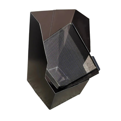 Commercial high-capacity aluminum downspout cleanout 8x15x9. 6-inch downspout compatible. Stainless steel screen. Large roofs. Custom orders. Damascus OR.