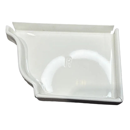 5K aluminum gutter right end cap K-style ogee profile for seamless K-style gutters in Damascus OR from Gutter All