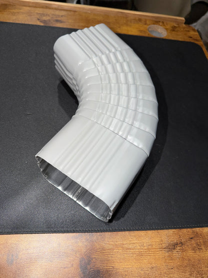 3x4" 75-Degree Downspout Elbow – Type B Corrugated Aluminum (25+ Colors)