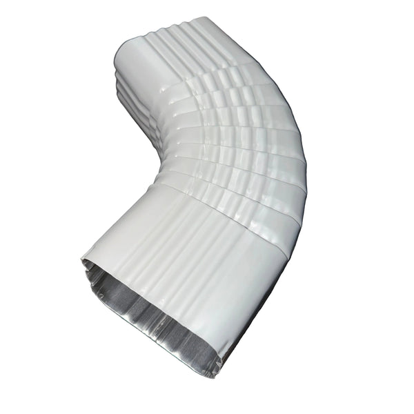 3x4" 75-Degree Downspout Elbow – Type B Corrugated Aluminum (25+ Colors)