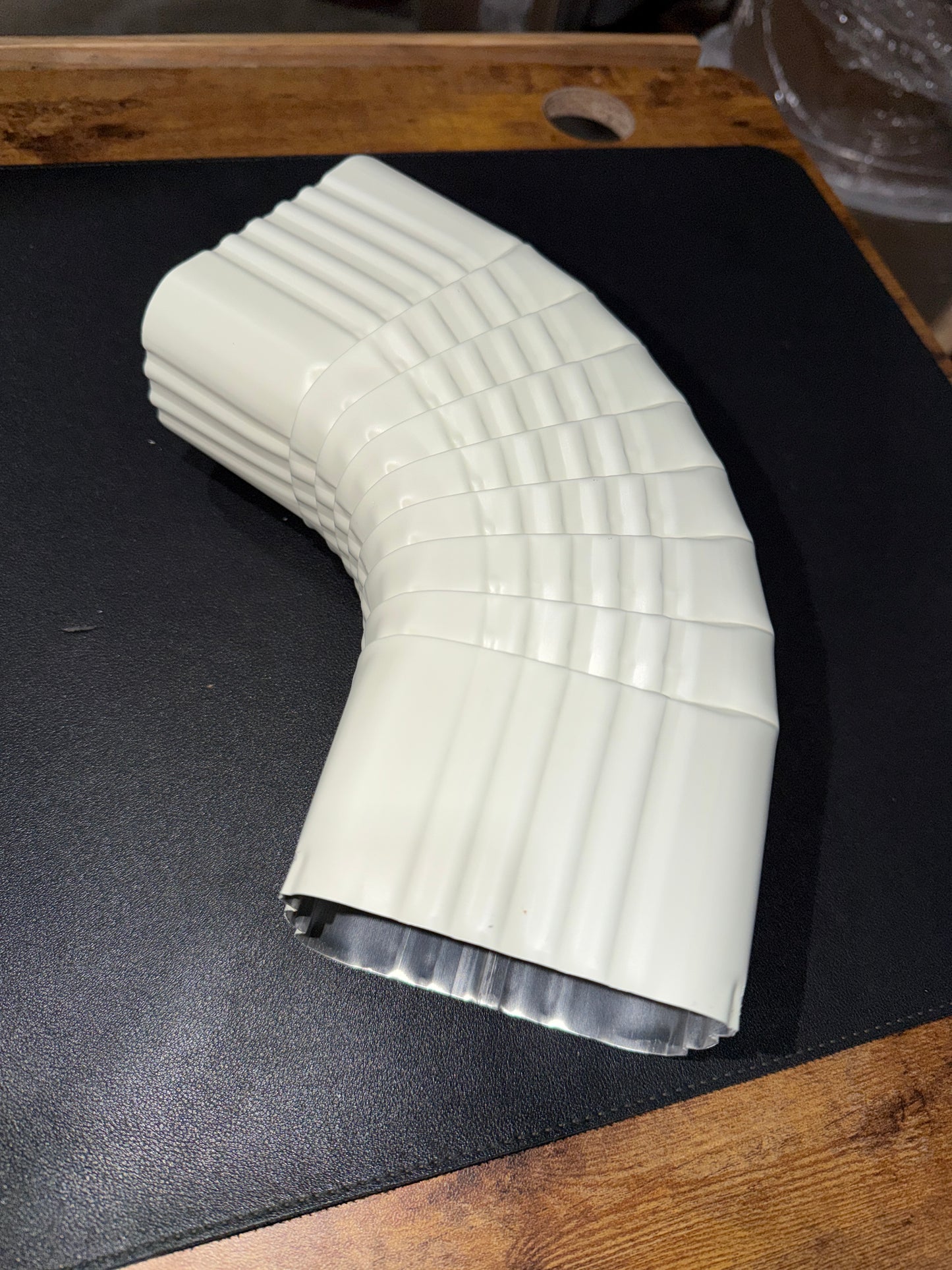 3x4" 75-Degree Downspout Elbow – Type B Corrugated Aluminum (25+ Colors)