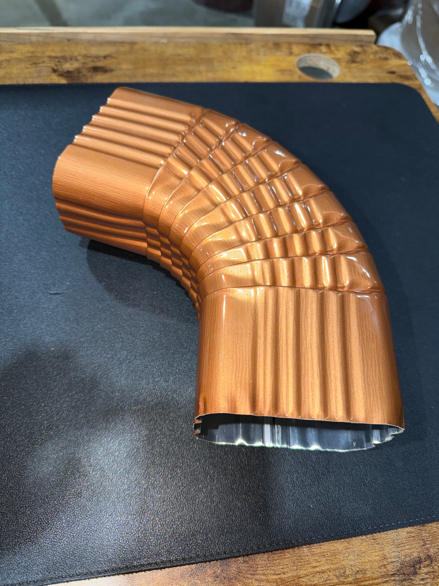 3x4" 75-Degree Downspout Elbow – Type B Corrugated Aluminum (25+ Colors)