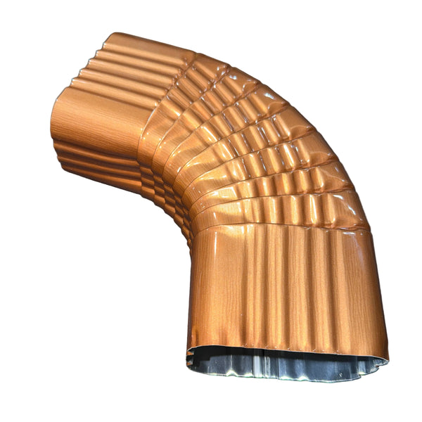3x4" 75-Degree Downspout Elbow – Type B Corrugated Aluminum (25+ Colors)
