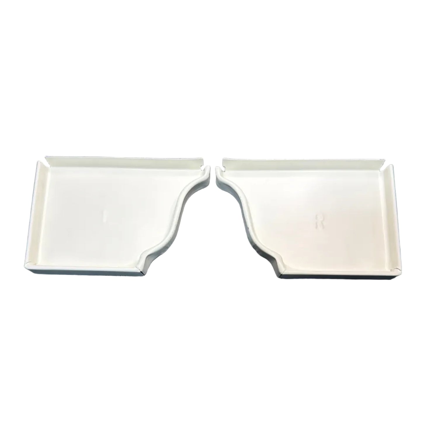 5K aluminum gutter end cap for 5-inch K-style gutters. Stops leaks permanently. 30 factory colors. Left, right, pairs, contractor bulk packs. Damascus OR.