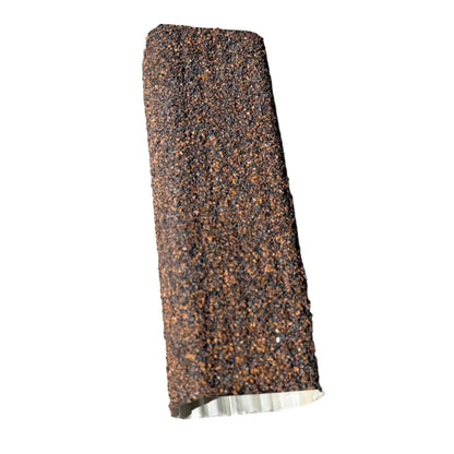 Dark Brown Rot Stopper granule-coated downspout. Matches roof shingles. Prevents fascia rot. 6 colors. Custom matching available. Invisible drainage. Damascus OR.