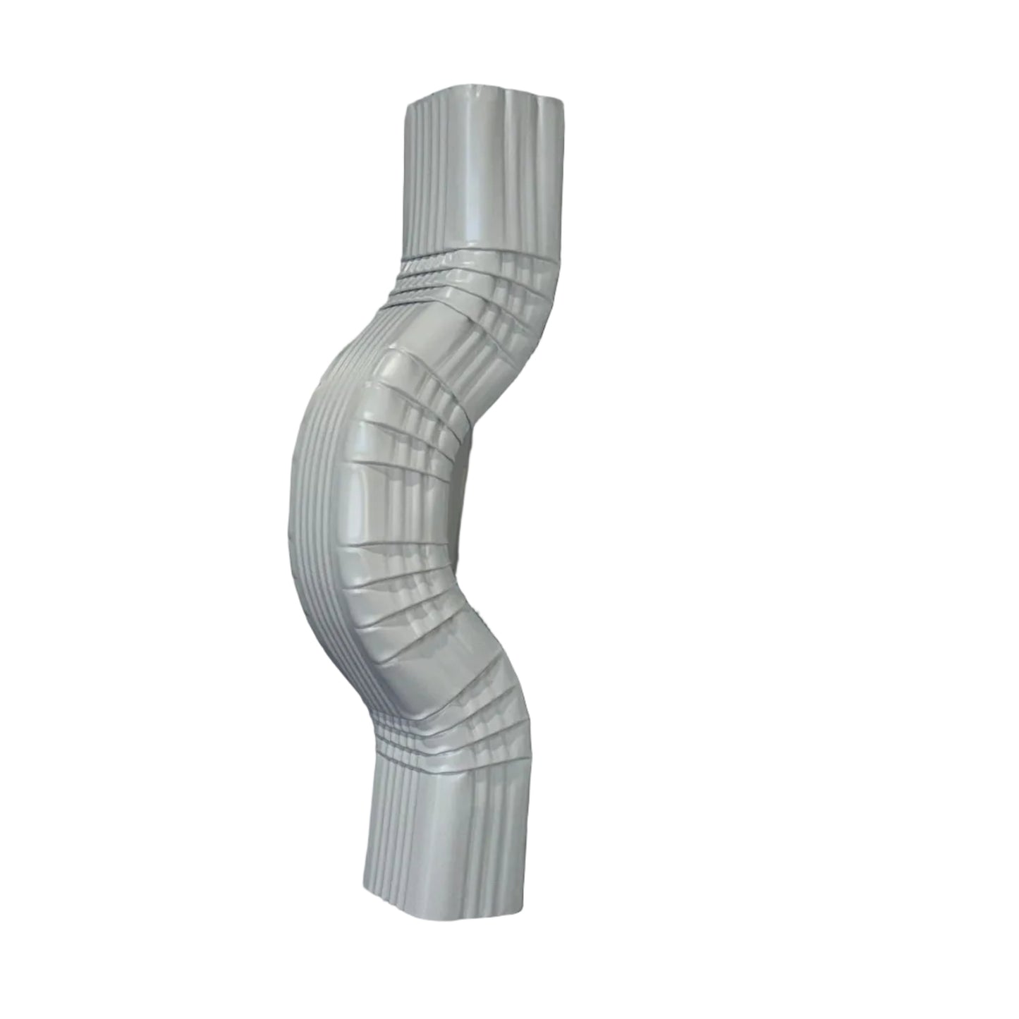 Double A Offset downspout elbow in 2x3, 3x4, 4x5 sizes. 2, 3, 4, 6 inch offsets. White, Brown, Black. 20" length. Custom orders. Damascus OR.