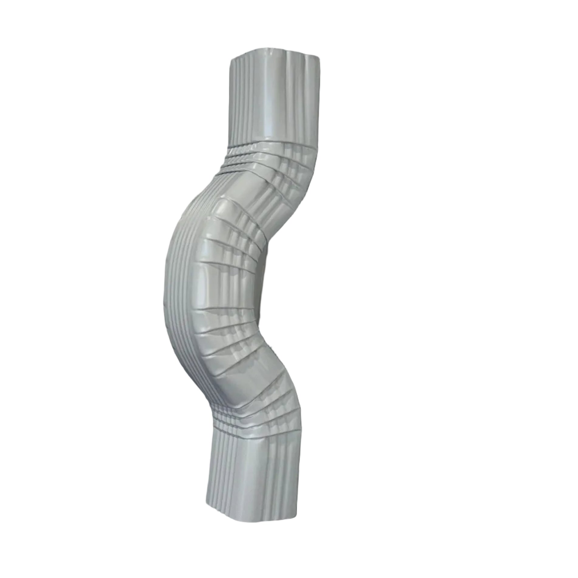 Double A Offset downspout elbow in 2x3, 3x4, 4x5 sizes. 2, 3, 4, 6 inch offsets. White, Brown, Black. 20" length. Custom orders. Damascus OR.