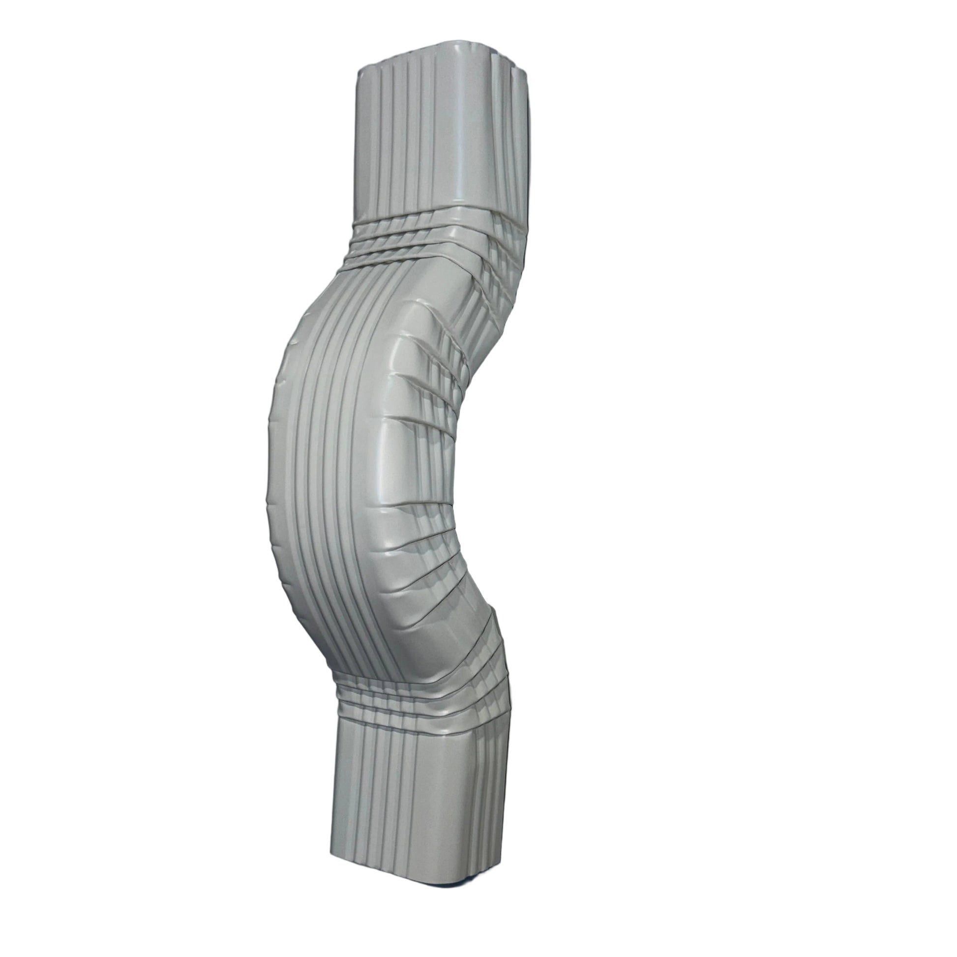 Double A Offset downspout elbow in 2x3, 3x4, 4x5 sizes. 2, 3, 4, 6 inch offsets. White, Brown, Black. 20" length. Custom orders. Damascus OR.