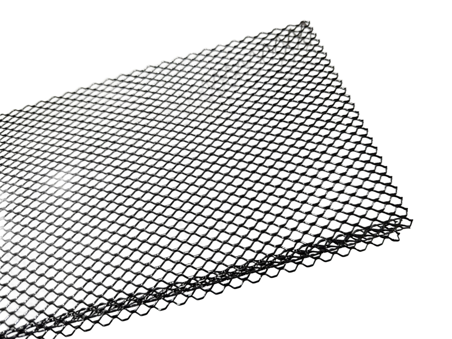 E-Z Lock Premium Gutter Guard with black finish and diamond pattern for gutter debris protection.