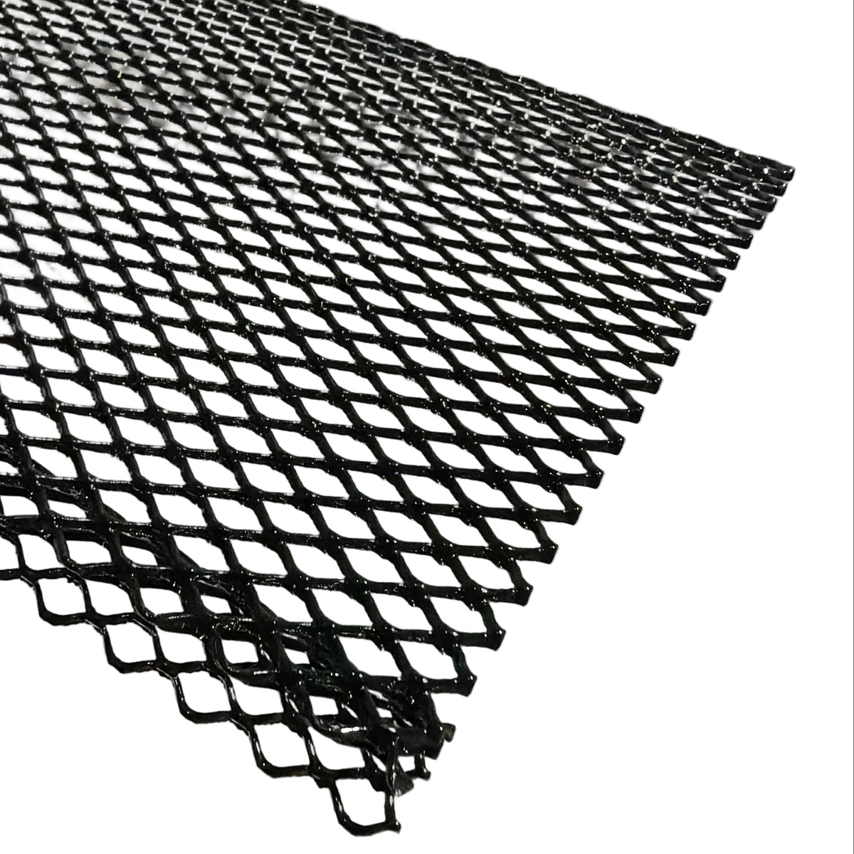 Black Metal Mesh Gutter Guard – 3ft Lock-In Section, Anti-Clogging For K-Style Gutters