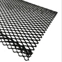 E-Z Lock Premium Gutter Guard with black finish and diamond pattern for gutter leaf debris protection.