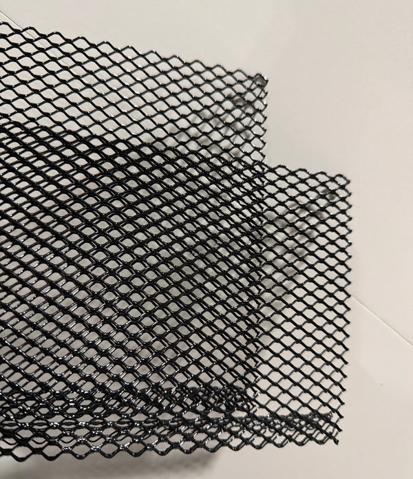 E-Z Lock Premium Gutter Guard with black finish and diamond pattern for gutter guard debris protection.