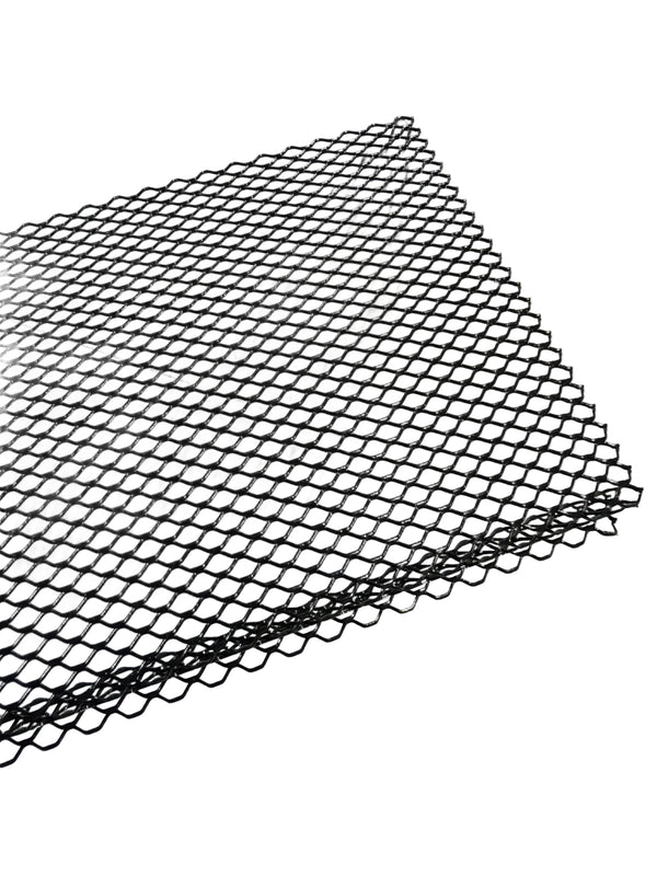 E-Z Lock Premium Gutter Guard with black finish and diamond pattern for debris protection.