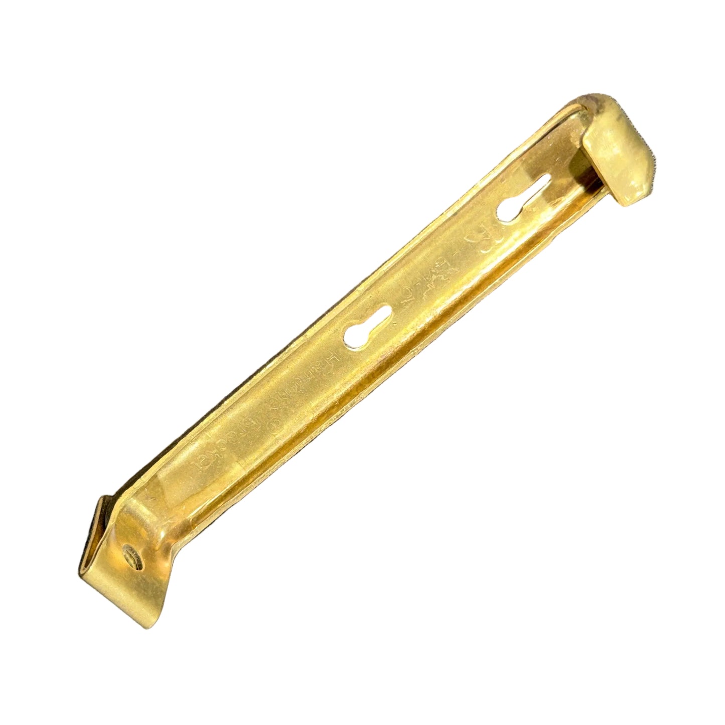 Professional 5K No Screw R-Hanger Brass Finish Gutter Support Single/100pc Box with Clip