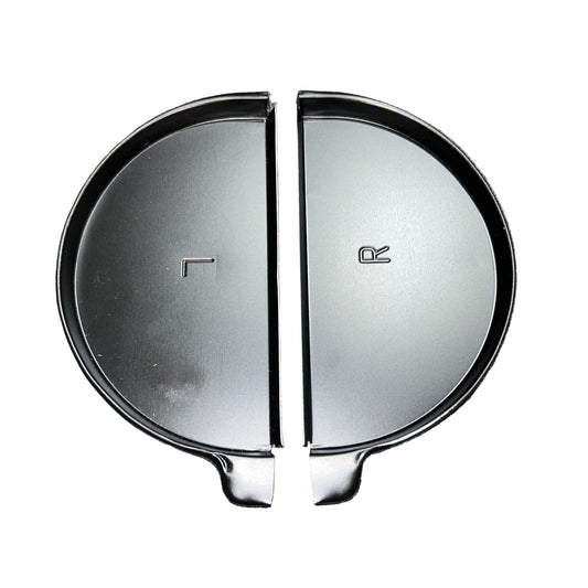 6 inch half round gutter end cap aluminum left right orientation watertight seal curved profile GutterAll Damascus Oregon