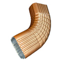 Professional 2x3 Type B downspout elbow 75-degree corrugated aluminum. Superior strength ribbed design in 25+ colors. Optimal water flow. Damascus OR contractor pricing.
