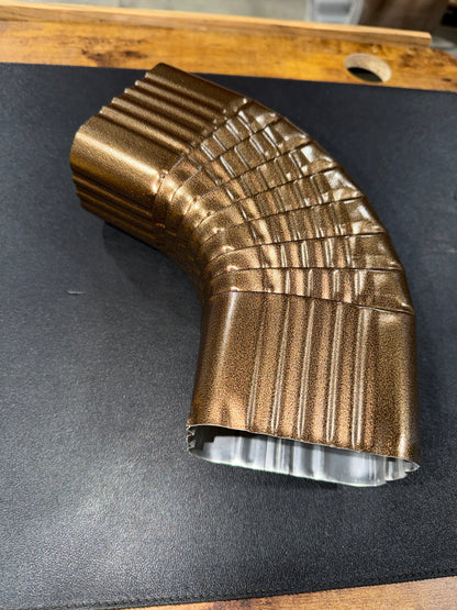 3x4" 75-Degree Downspout Elbow – Type B Corrugated Aluminum (25+ Colors)