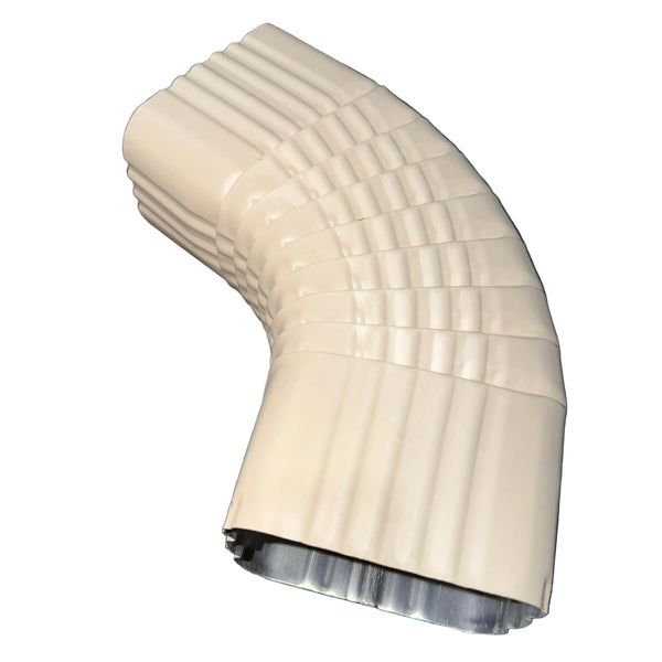 3x4" 75-Degree Downspout Elbow – Type B Corrugated Aluminum (25+ Colors)