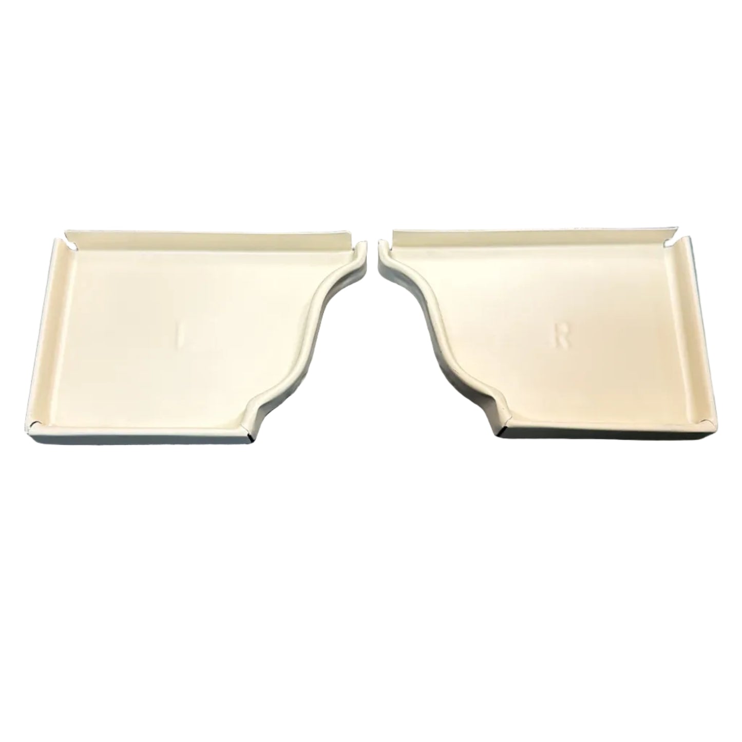 5K aluminum gutter end cap for 5-inch K-style gutters. Stops leaks permanently. 30 factory colors. Left, right, pairs, contractor bulk packs. Damascus OR.