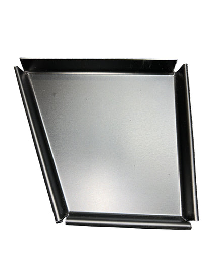 GA 5" Wide Bottom Fascia End Cap - K-Style Gutter | 25+ Colors | Left/Right Options