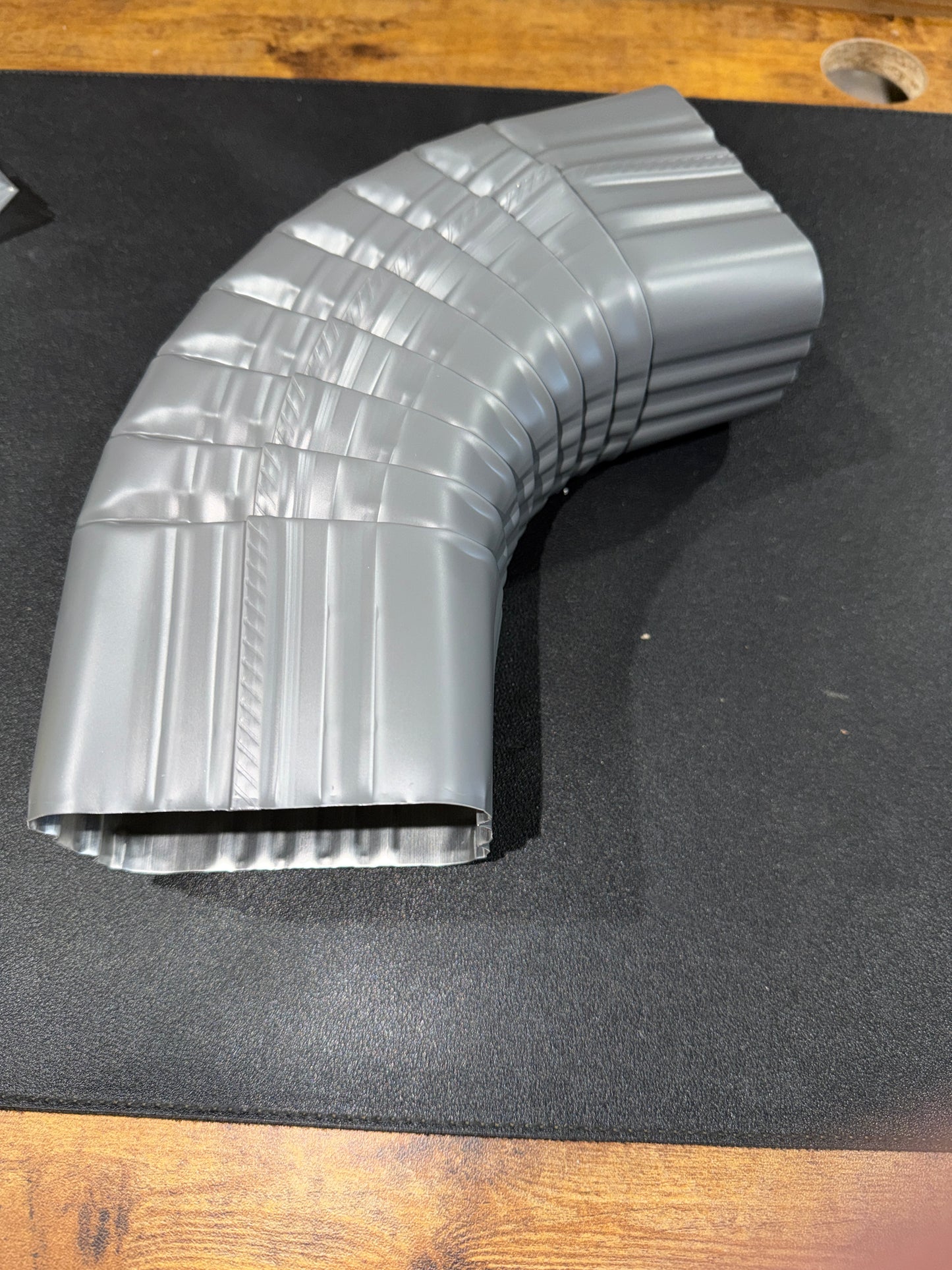 3x4" 75-Degree Downspout Elbow – Type B Corrugated Aluminum (25+ Colors)