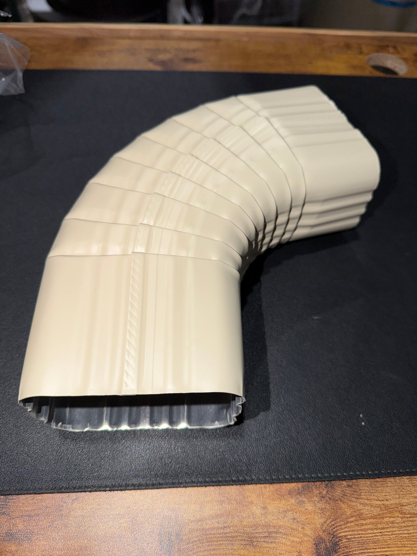 3x4" 75-Degree Downspout Elbow – Type B Corrugated Aluminum (25+ Colors)