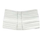 Professional 2x3 Aluminum Downspout Elbow 22.5 Degree Type A showing ribbed construction and smooth interior