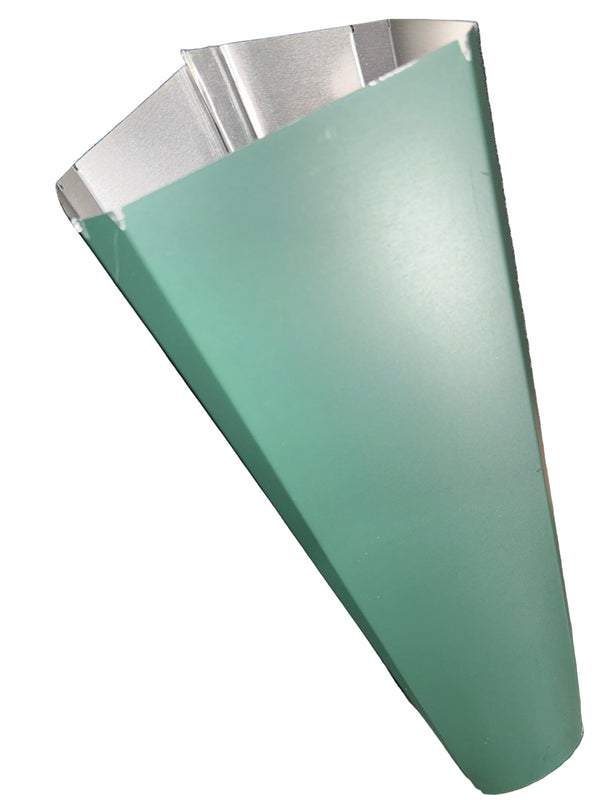 Forest Green 3x4" to 3" Downspout Reducer