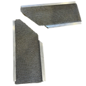 LeafBlaster PRO High Flow Inside Miter gutter guard in 304 stainless steel with small hole mesh, ideal for high-flow corners. Buy LeafBlaster PRO Gutter Guard with 40-year warranty.