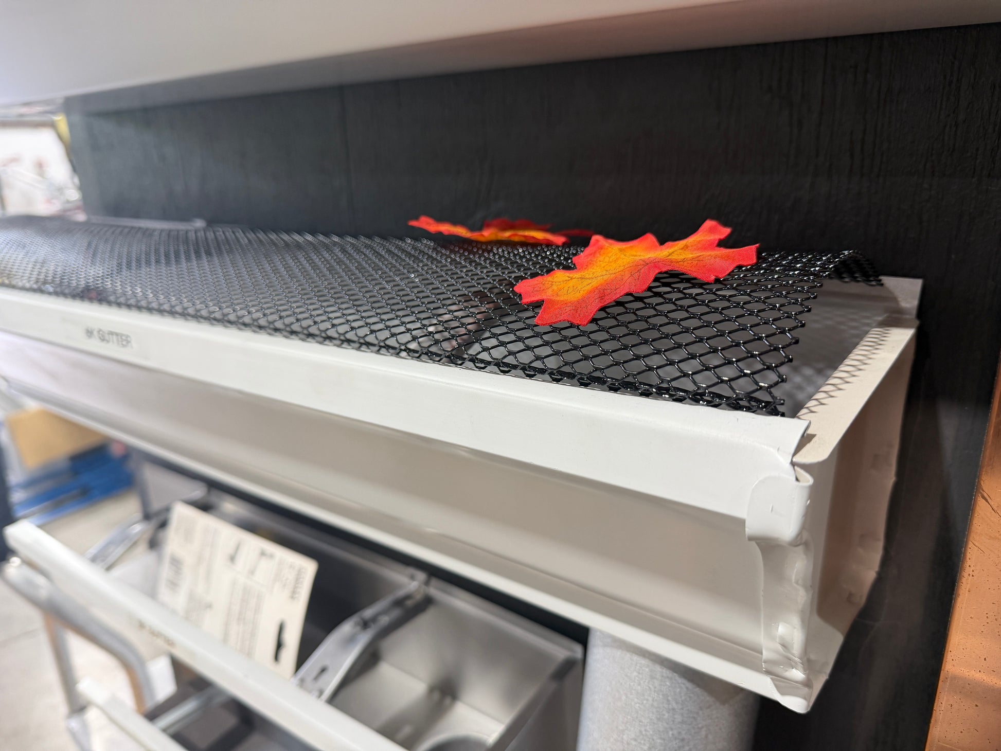 Aluminum gutter guard mesh for 6 inch K-style gutters. Snap-in leaf screen blocks debris while water flows through. Contractor packs. GutterAll OR.