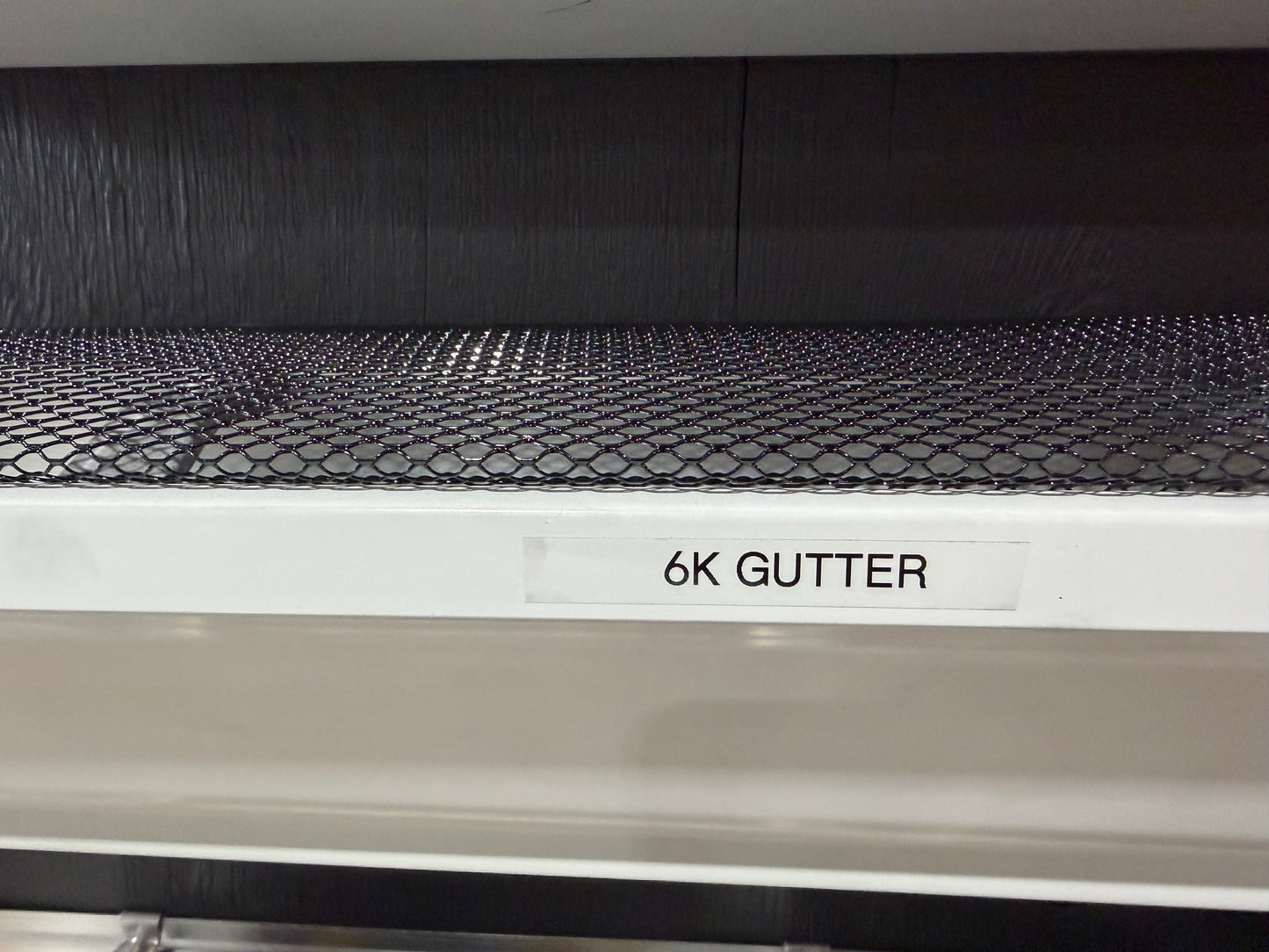 Aluminum gutter guard mesh for 6 inch K-style gutters. Snap-in leaf screen blocks debris while water flows through. Contractor packs. GutterAll OR.