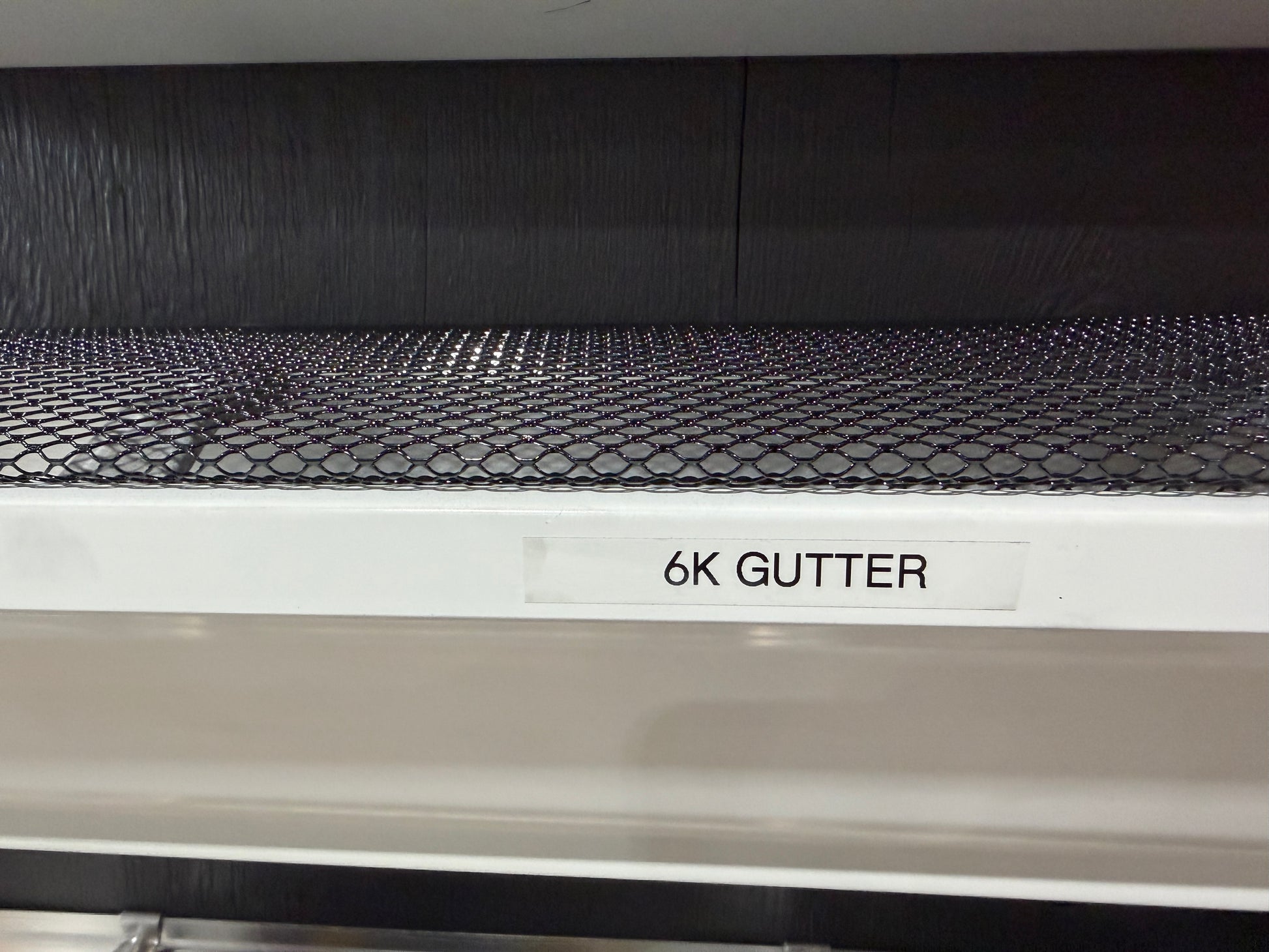 Aluminum gutter guard mesh for 6 inch K-style gutters. Snap-in leaf screen blocks debris while water flows through. Contractor packs. GutterAll OR.