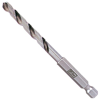 Ivy Classic M2 HSS twist drill bit quick-change 1/4 inch hex shank 135 degree split point multiple sizes 1/8 to 1/2 inch professional grade high-speed steel