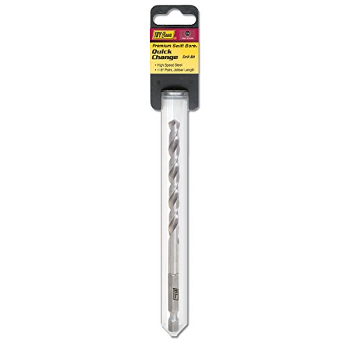 Ivy Classic M2 HSS twist drill bit quick-change 1/4 inch hex shank 135 degree split point multiple sizes 1/8 to 1/2 inch professional grade high-speed steel