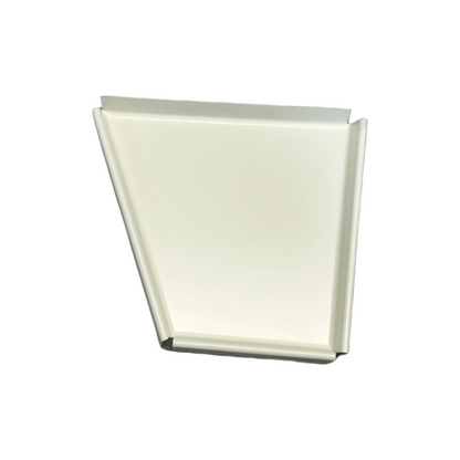 5-inch Wide Bottom Fascia Style End Cap side view - durable fascia gutter end piece with wide bottom design
