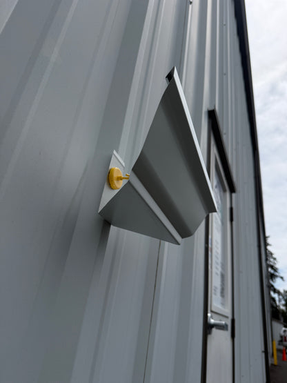 Aluminum Gutter Corner Miter Template — K-Style Fascia Half-Round