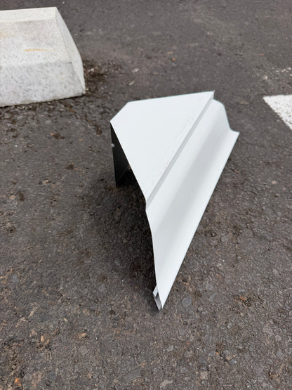 Aluminum Gutter Corner Miter Template — K-Style Fascia Half-Round