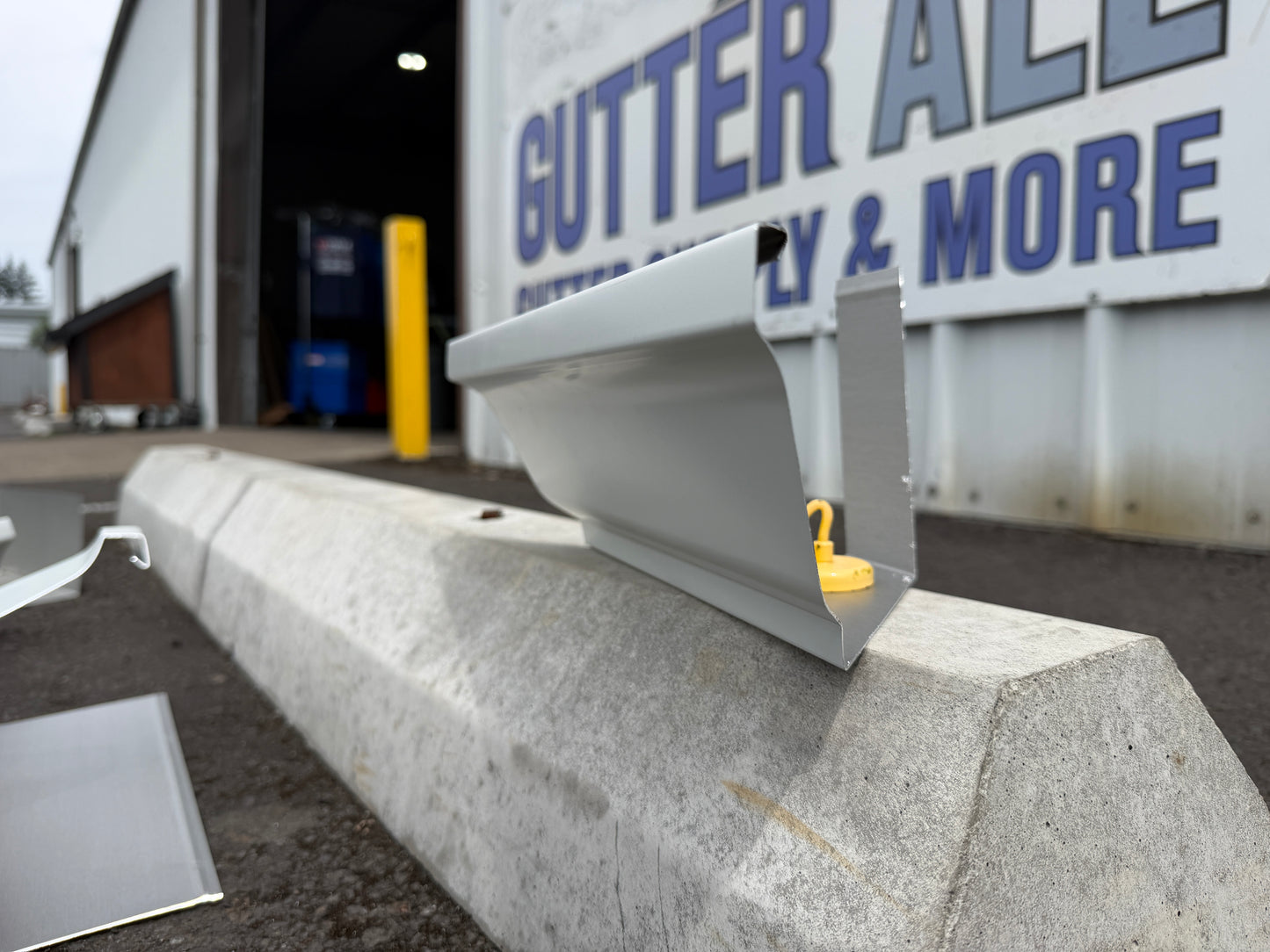 Aluminum Gutter Corner Miter Template — K-Style Fascia Half-Round