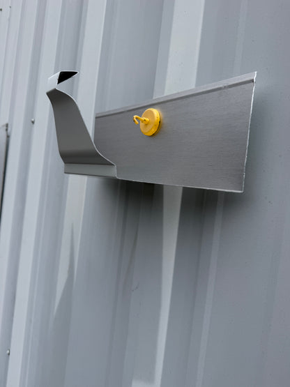 Aluminum Gutter Corner Miter Template — K-Style Fascia Half-Round