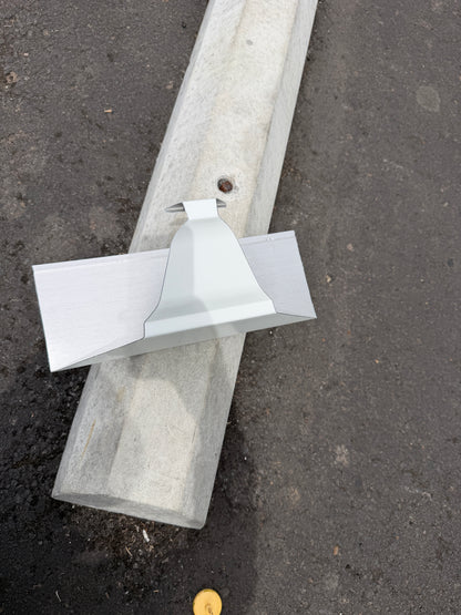 Aluminum Gutter Corner Miter Template — K-Style Fascia Half-Round