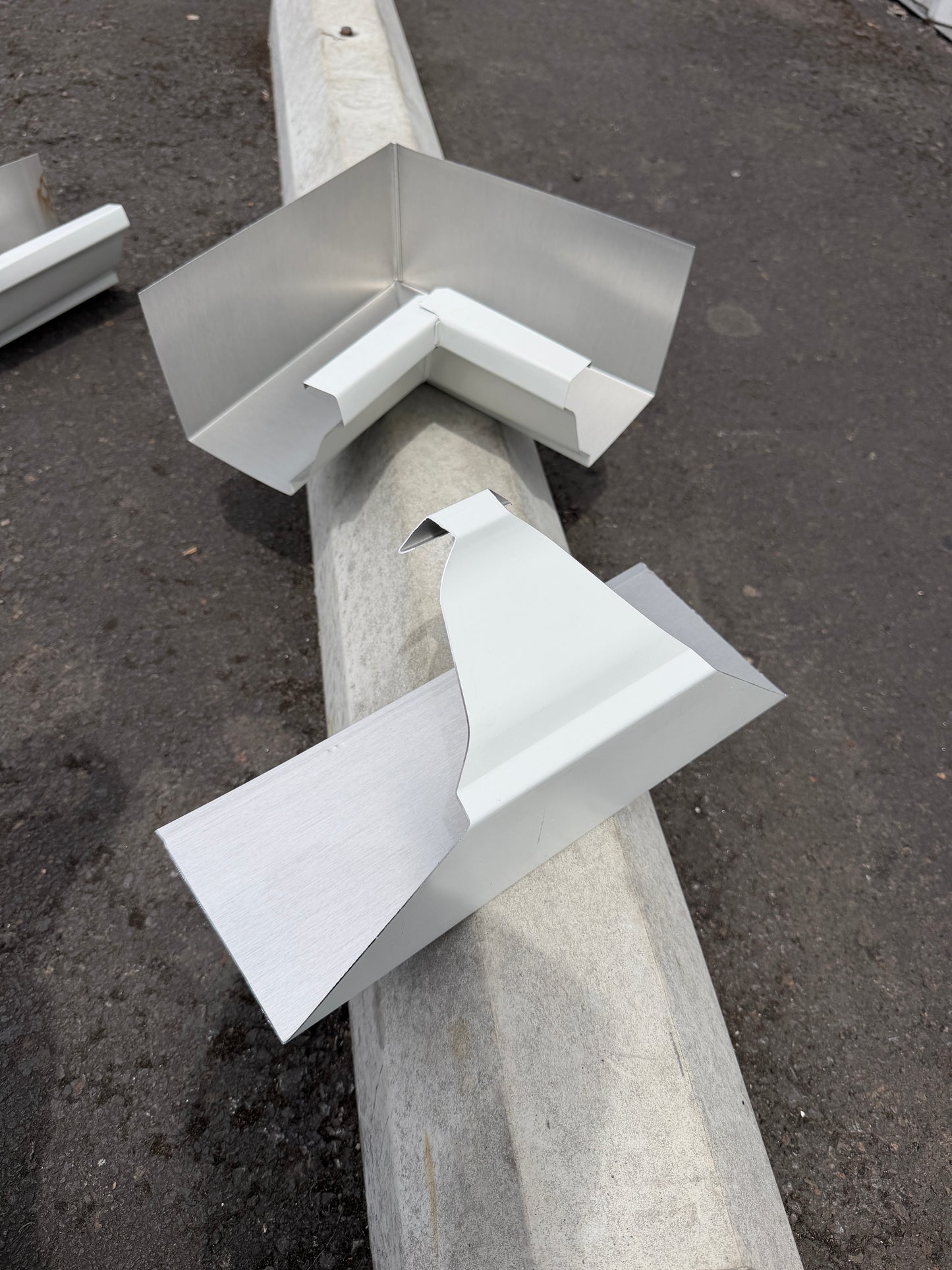 Aluminum Gutter Corner Miter Template — K-Style Fascia Half-Round
