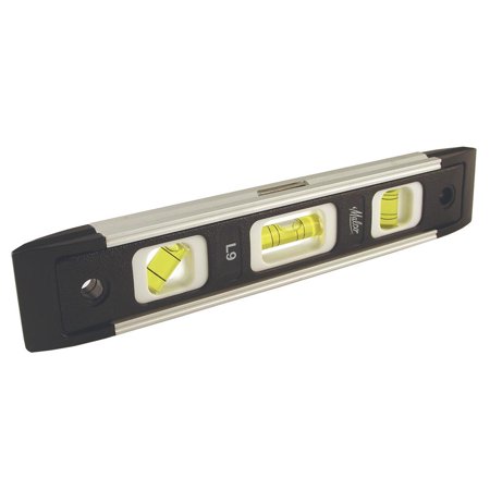 Malco L9M 9-inch torpedo level aluminum frame V-groove edge three bubble vials gutter installation leveling tool GutterAll Damascus Oregon